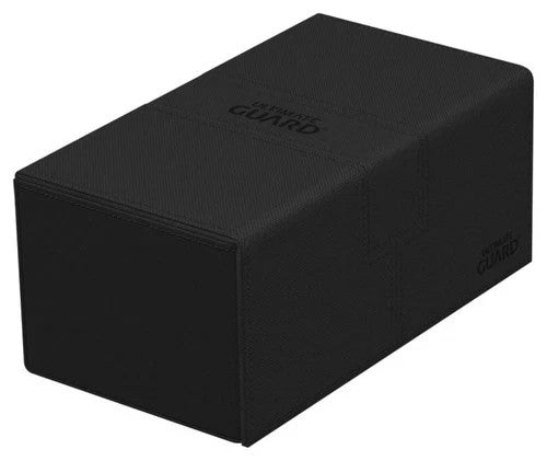 Brand New Ultimate Guard Twin Flip n Tray 200 Black Xenoskin Deck Case