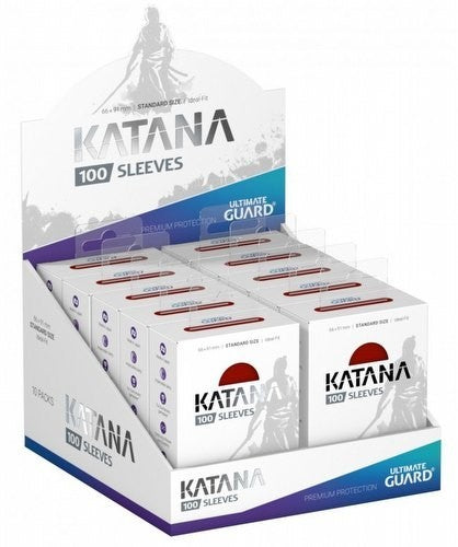 Ultimate Guard Katana Standard Size Inner Sleeves Box [10 packs]-Red