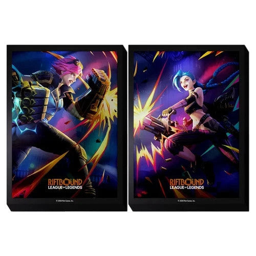 RIFTBOUND: LEAGUE OF LEGENDS TCG VENDETTA ART VI VS JINX SLEEVES 100CT