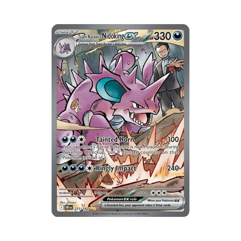 Team Rocket's Nidoking ex - 233/182 - SV10: Destined Rivals (DRI)